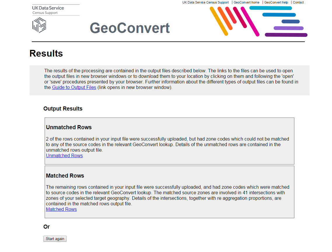 Download results